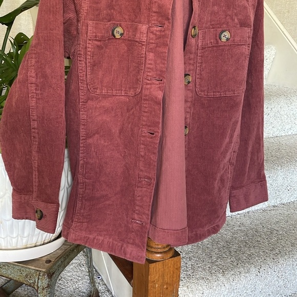 NWT St. John's Bay Corduroy Jacket in Rose Medium - Picture 3 of 11